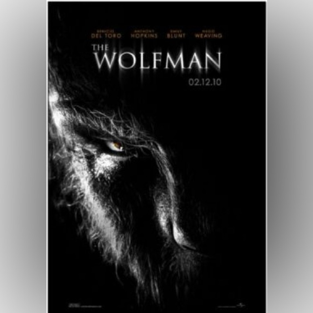 🐺🩸 BRAND NEW The Wolfman 2010 Poster